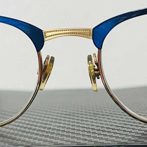 Ray Ban RX 6346-2872 Gold with Royal Blue Eyeglasses Frames Only Discontinued - Picture 12 of 13